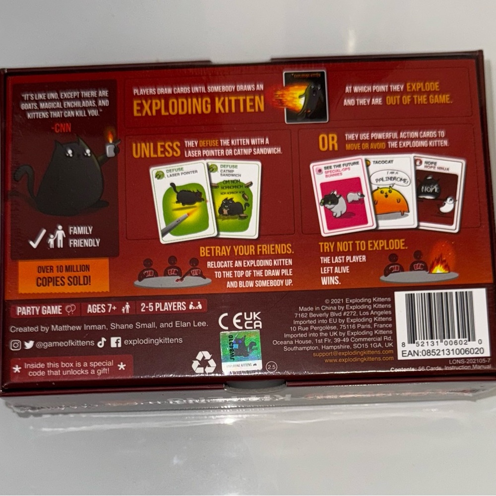 Exploding Kittens Card Game - Picture 2 of 5